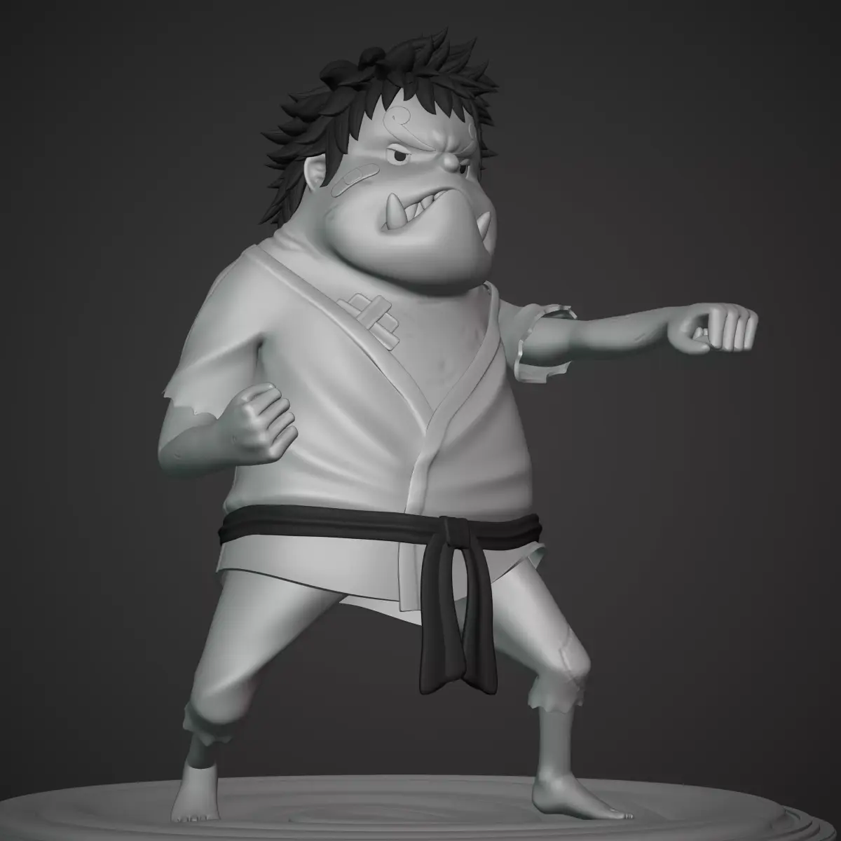 JIMBEI KID VERSION ONE PIECE Low-poly 3D model
