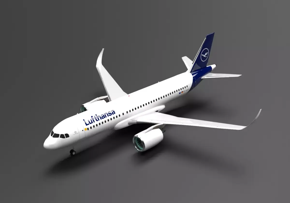 Airbus A320 NEO  Lufthansa Livery 3D model