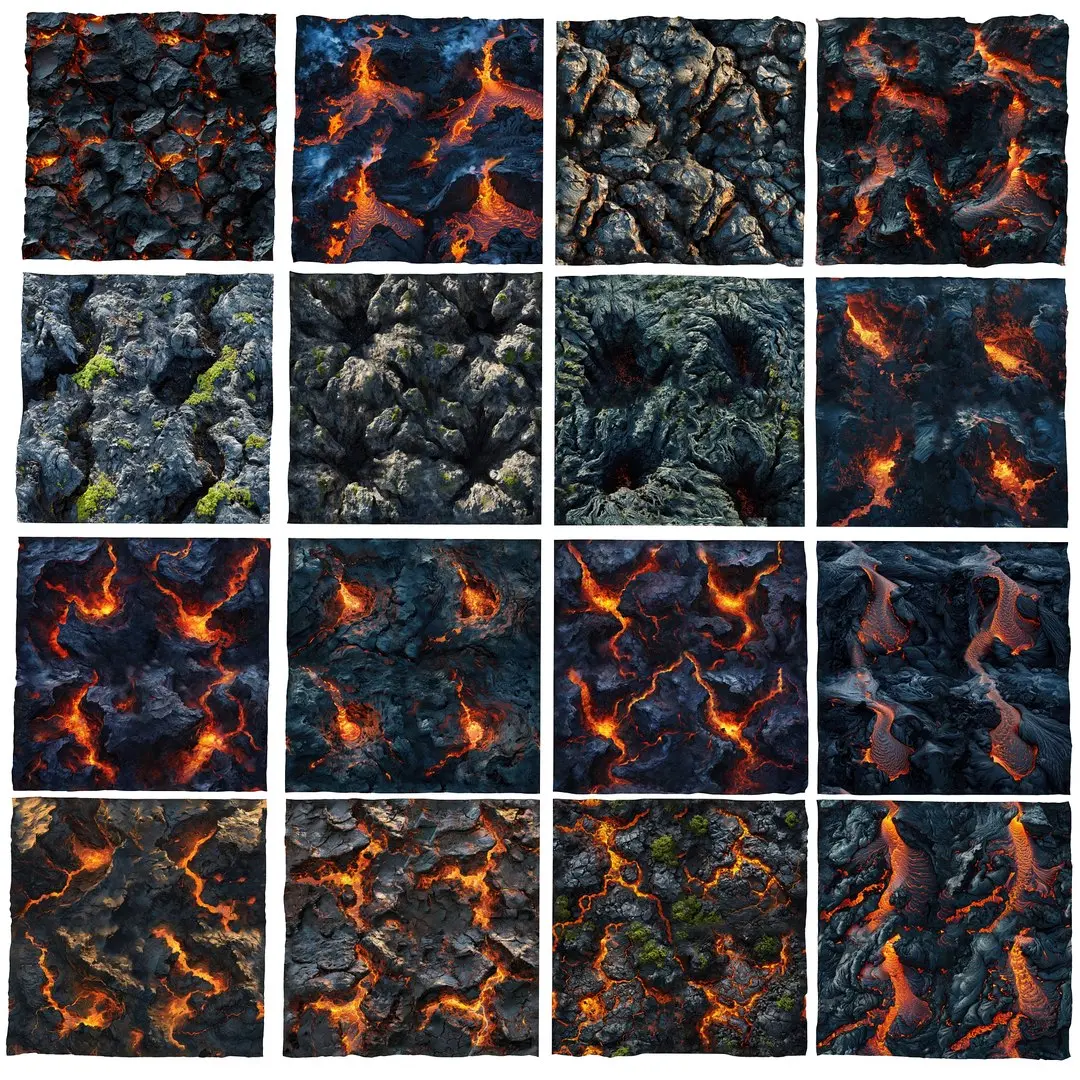 Volcanic Desert Pack 16 HD 8K 3D model