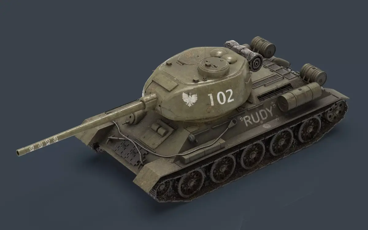 T-34 85 RUDY 3D model