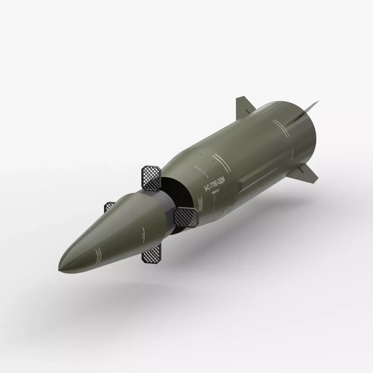 Kinzhal Kh 47M2 Low-poly 3D model