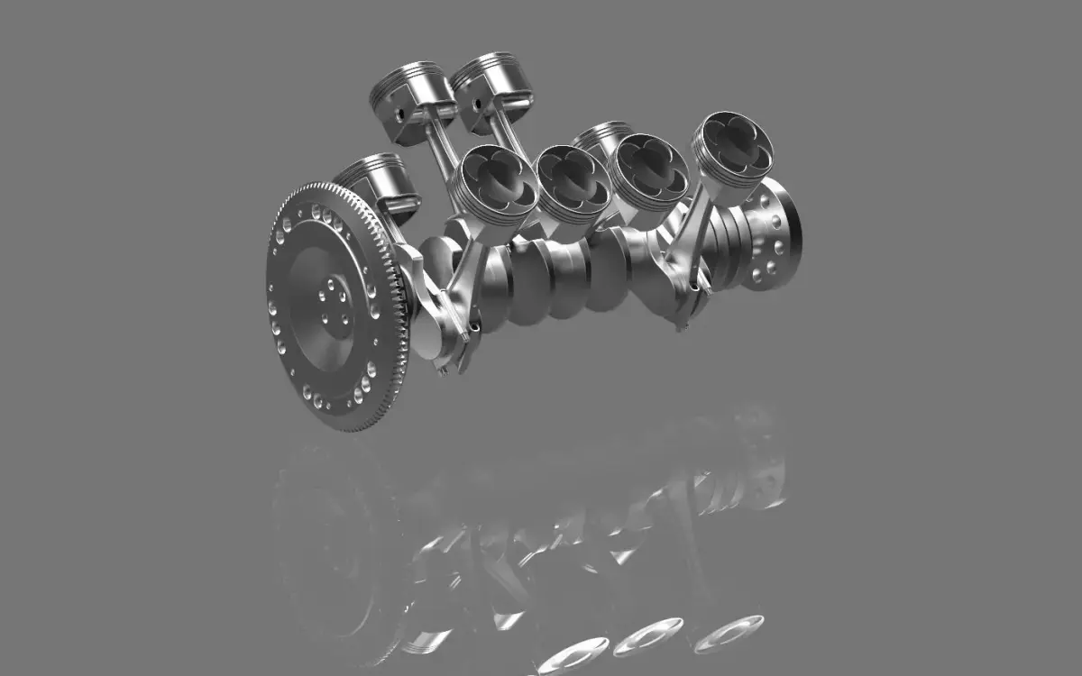 AMG Benz V8 Engine 3D model