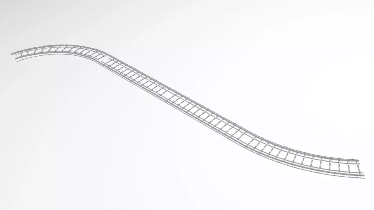 Railway Track 3D model shop