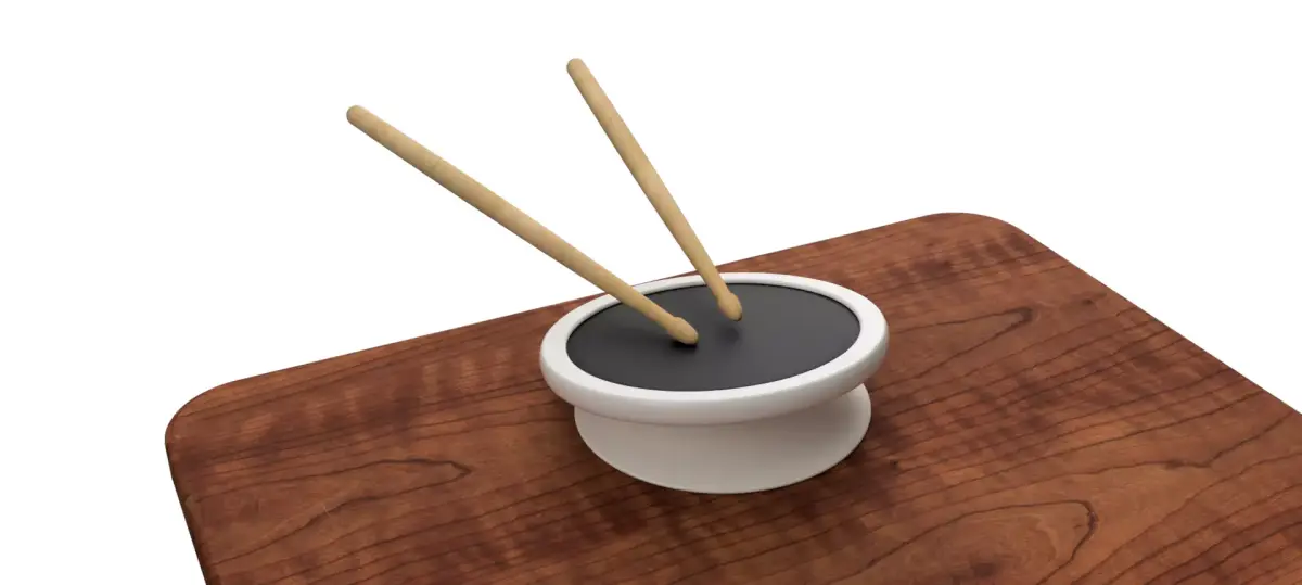 Drum pad practice pad 3d-printed with gcode for prusa mk3-s  3D print model