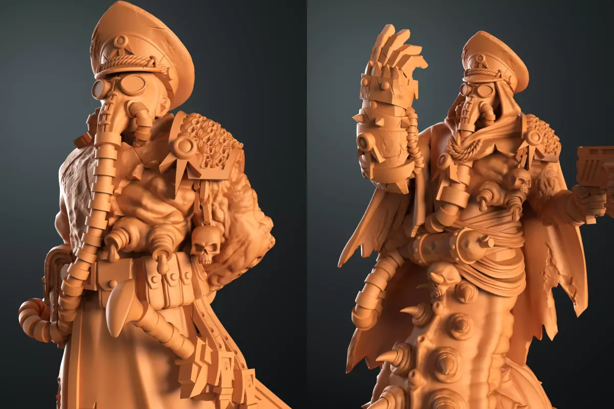 Traitor commander 2 miniatures 3D print model