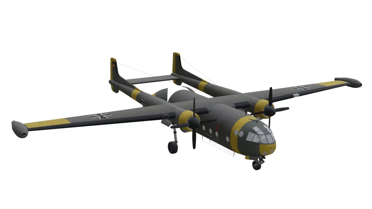 Nord Noratlas N-2502 Low-poly 3D model