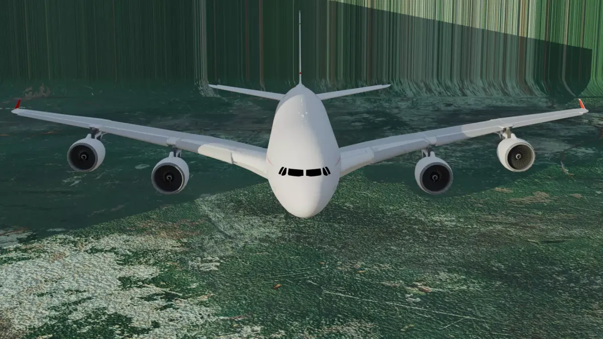 Boeing 767-800 Low-poly 3D model