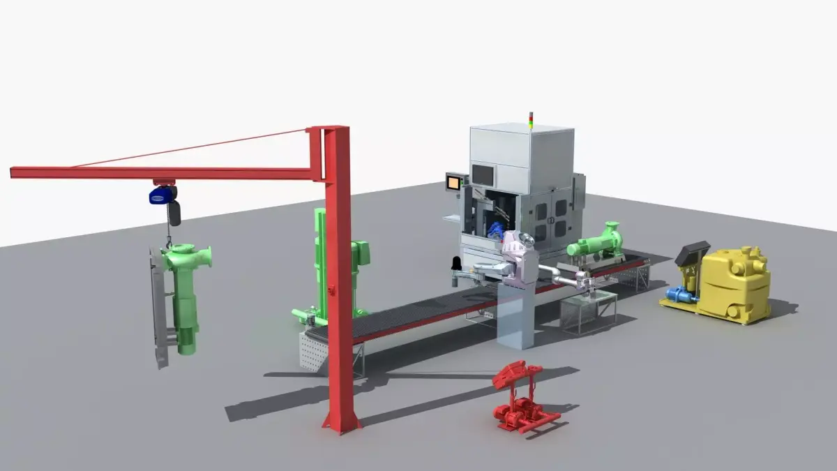 Industrial Equipment 32 - Motor Production Line 3D model