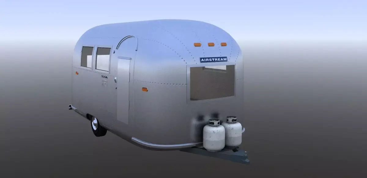 1963 Airstream Globetrotter 3D model