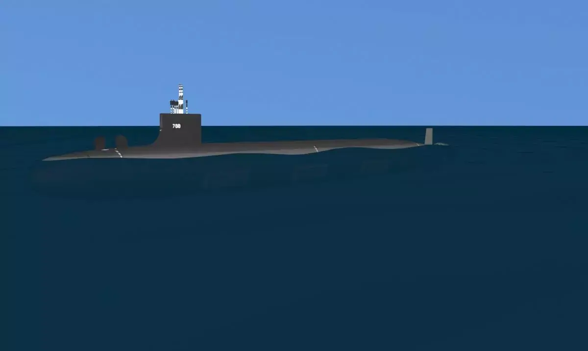 Virginia Class SSN 788 USS Colorado 3D model