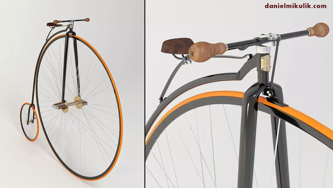Penny Farthing Bicycle 3D model get