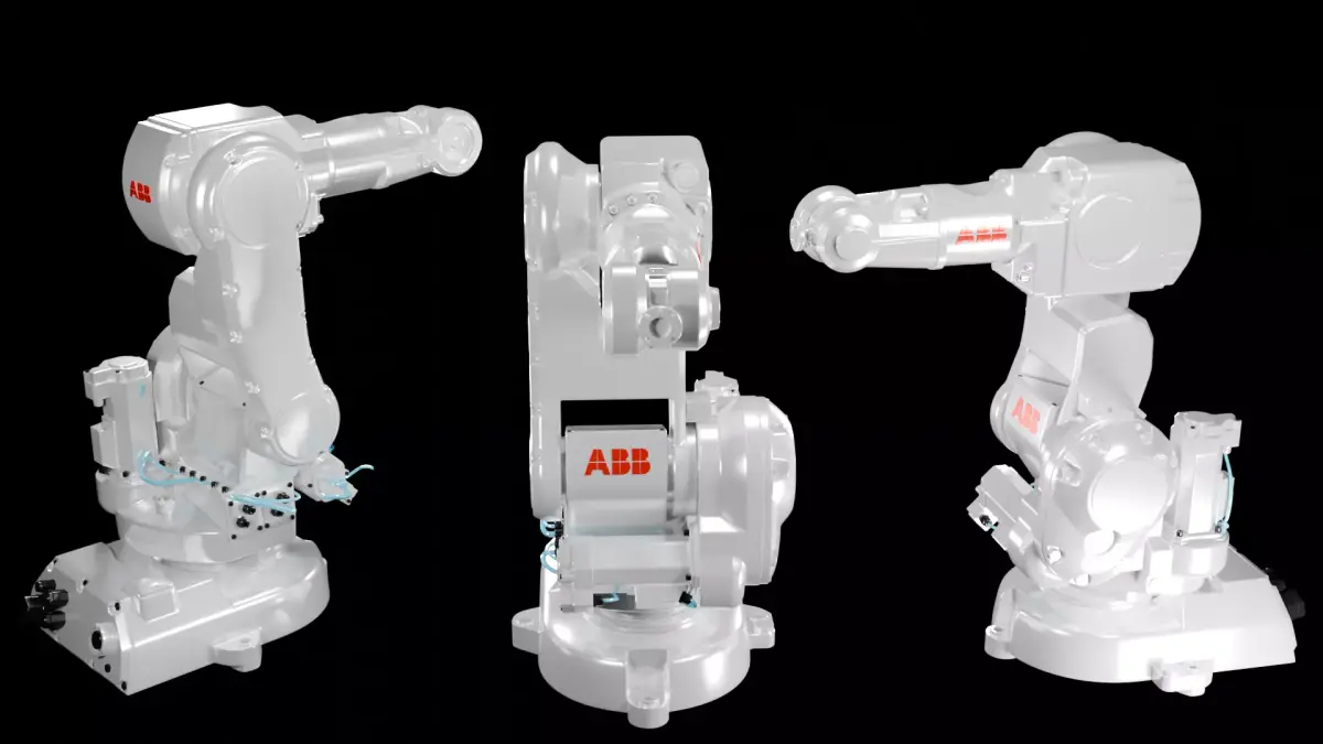 ABB IRB 140 Industrial Robotic Arm 3D Model High Detail  3D model