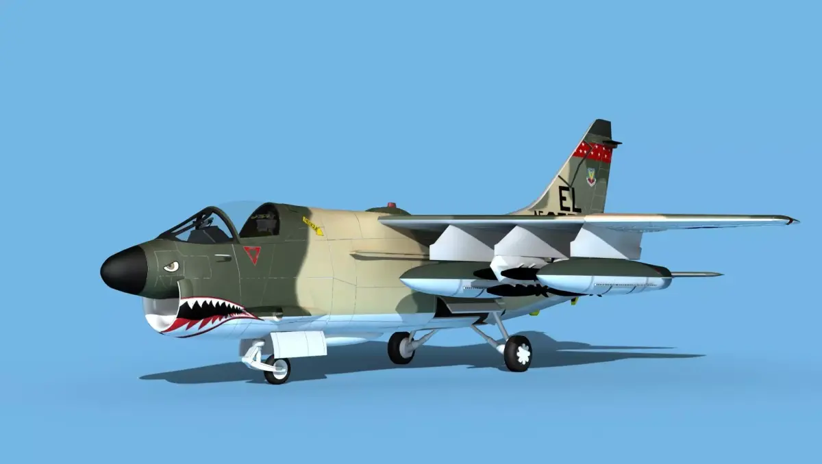 Chance Vought A-7E Corsair II V05 USAF 3D model