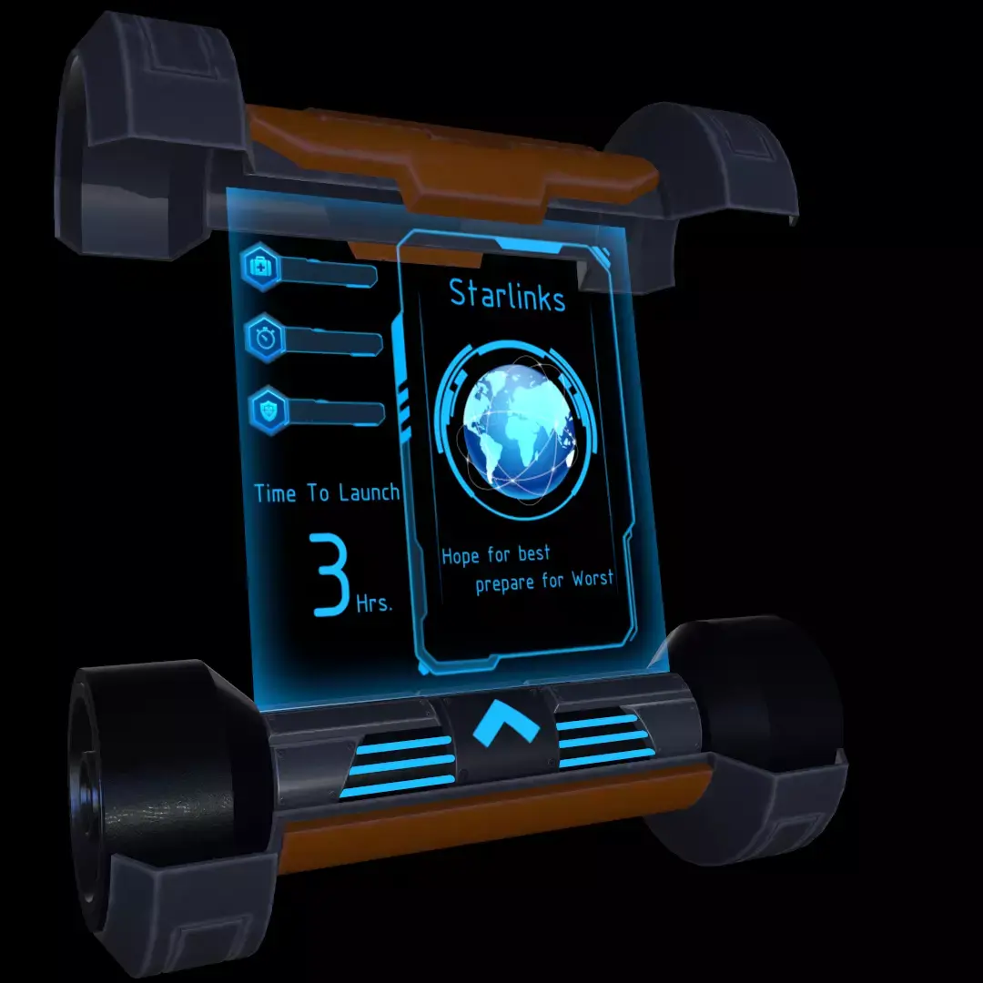 Sci-Fi Drone Scroll Messenger 3D Model Low-poly 3D model