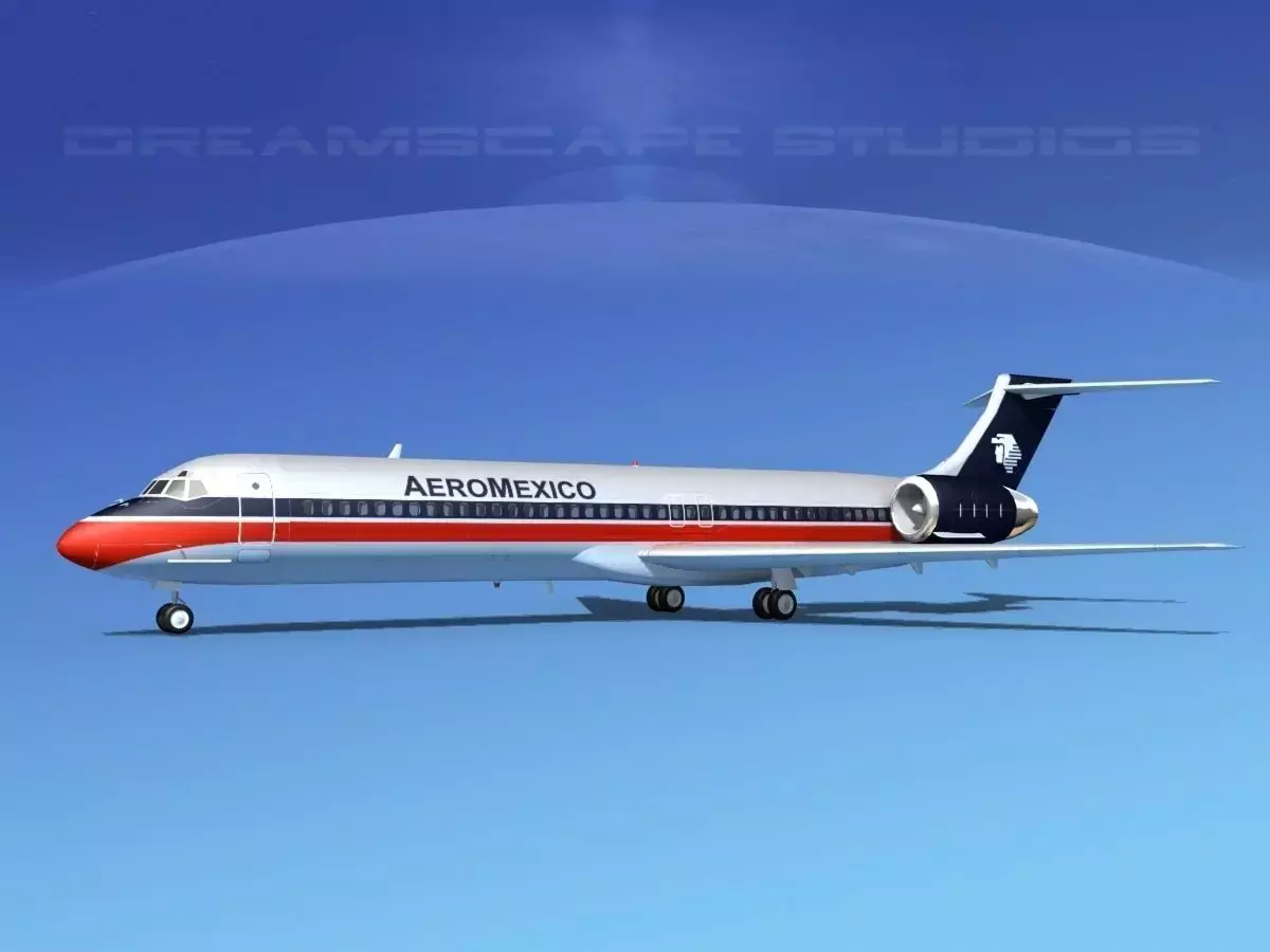 McDonnell Douglas MD-87 Aero Mexico 2 3D model