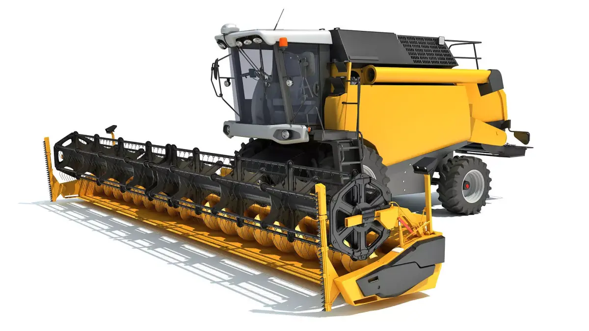 Combine Harvester 3D model 15