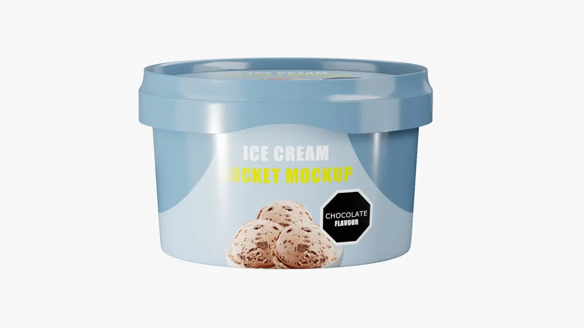 Ice Cream Bucket 3D model