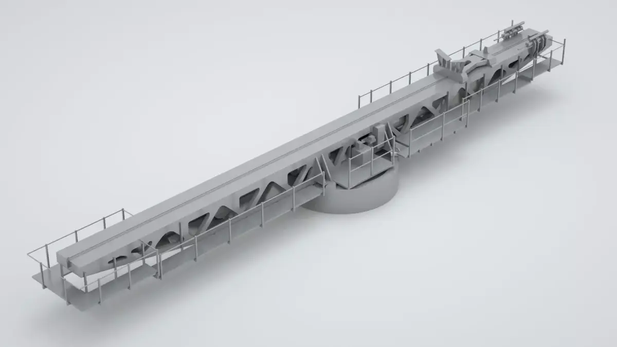 Plane Launch Pad - World War 2 Battleship 3D model