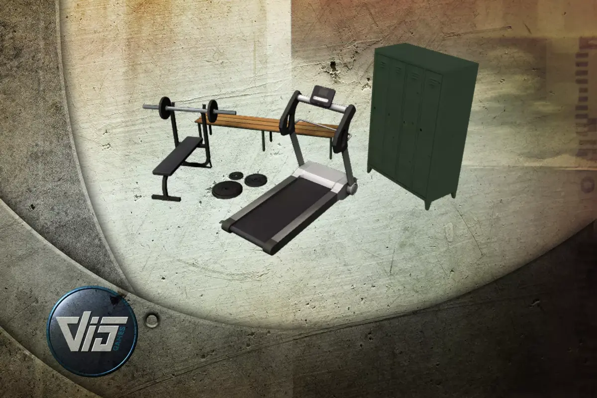 Sportcenter props Low-poly 3D model