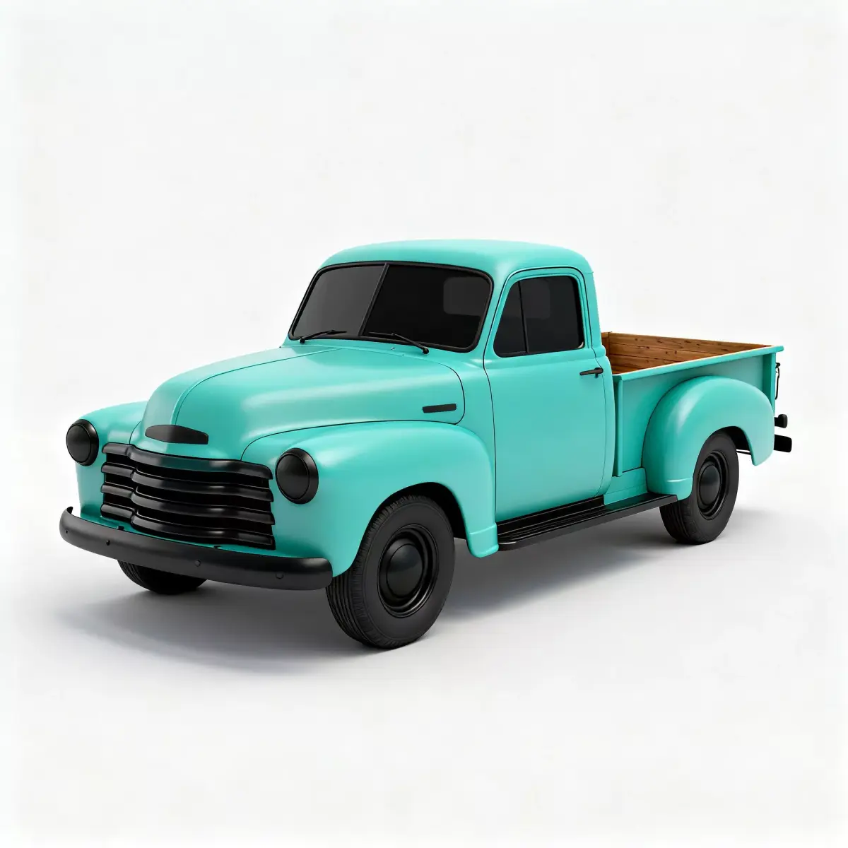 Retro Vintage Pickup Truck Vehicle 3d model Low-poly 3D model