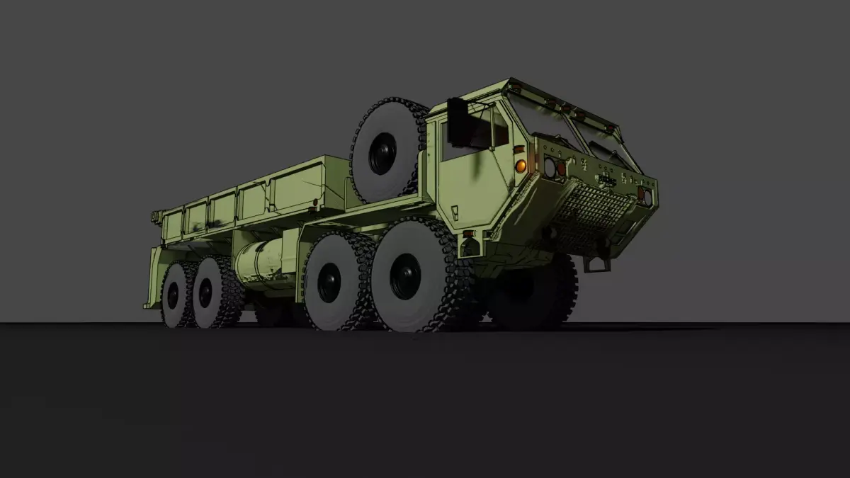 M997 Hemtt Oshkosh MLRS Ammunition Truck 3D print model