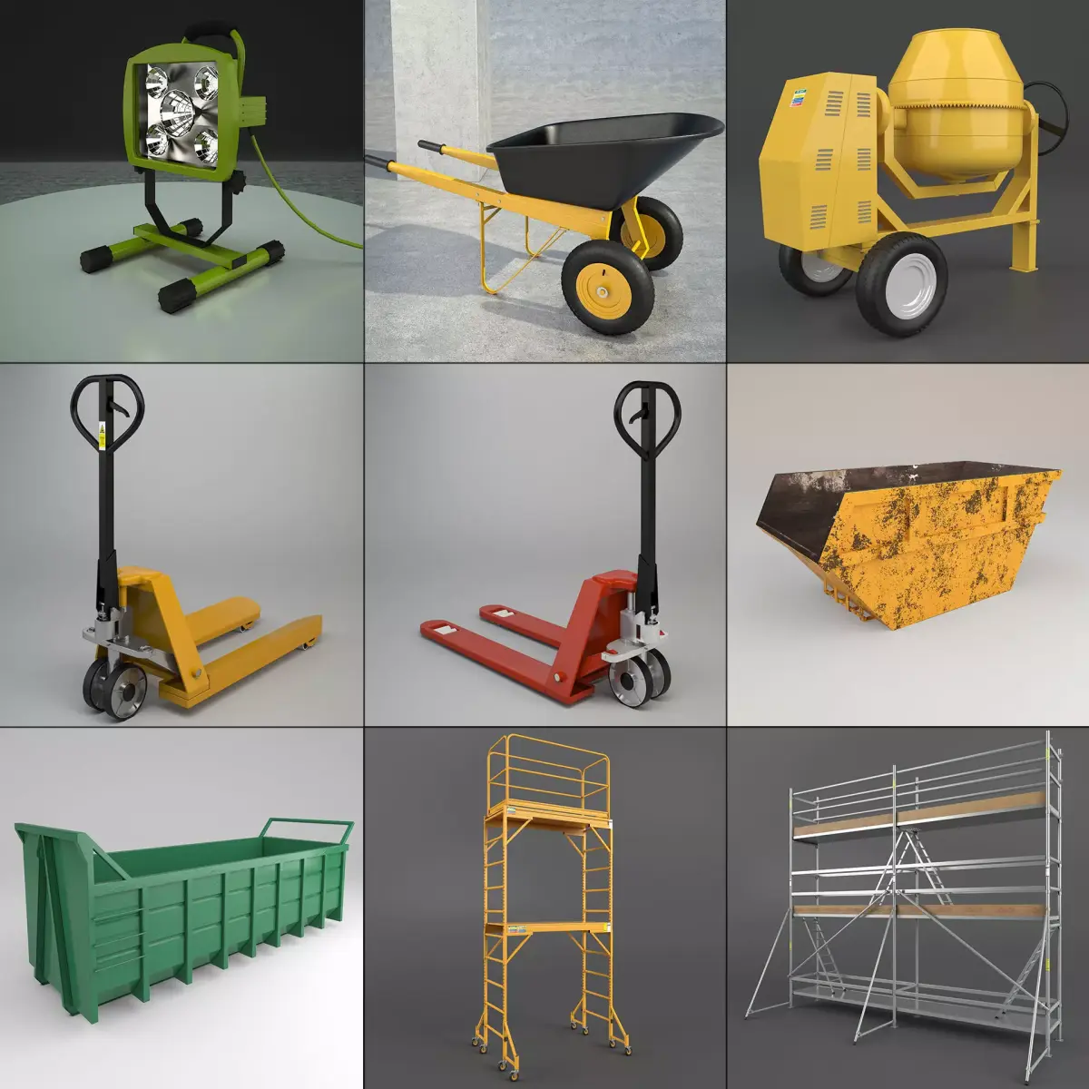  Industrial set 1 3D model