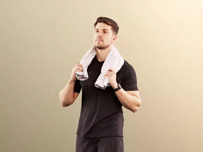 Kilian 11598 - Sporty Man Training With Towel 3D model