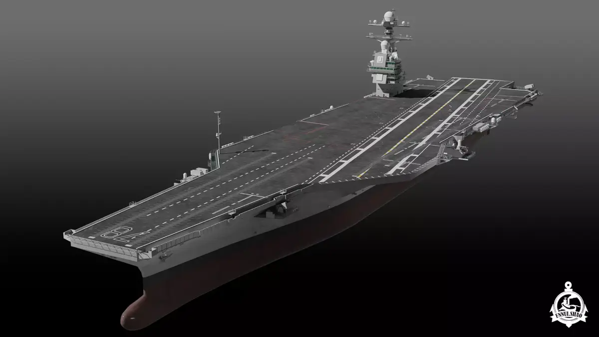 USS Gerald R Ford CVN-78 3D model by ennuishao