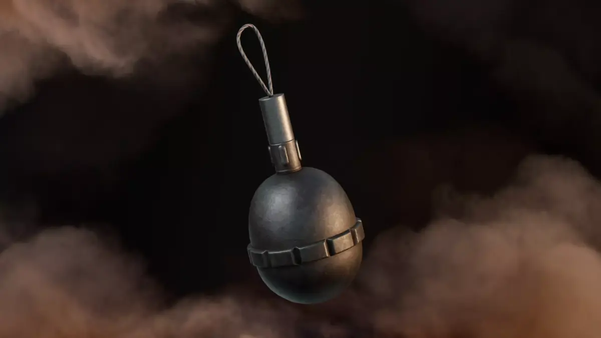 Grenade WW1 German Egg Grenade 1917 Game-Ready Low-poly 3D model