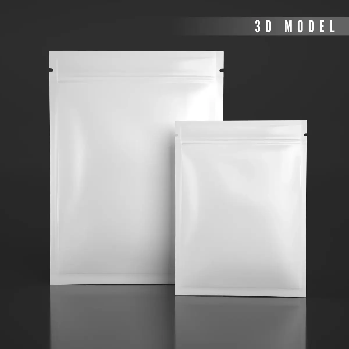 3 Side Seal Pouch - Packaging 3D model