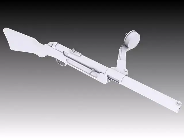 MP18 SMG Low-poly 3D model