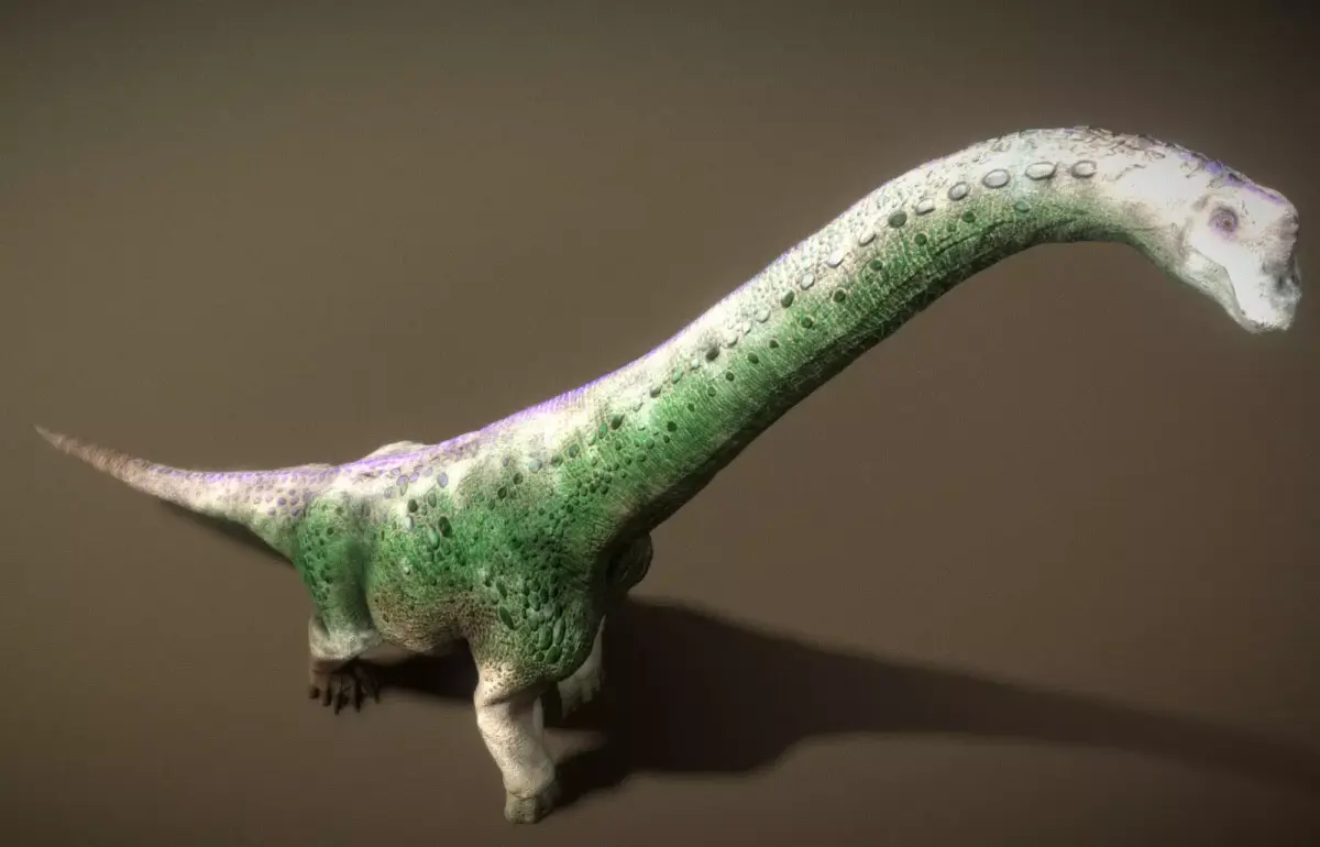 Giraffatitan The Towering Giant of the Jurassic Skies Low-poly 3D model