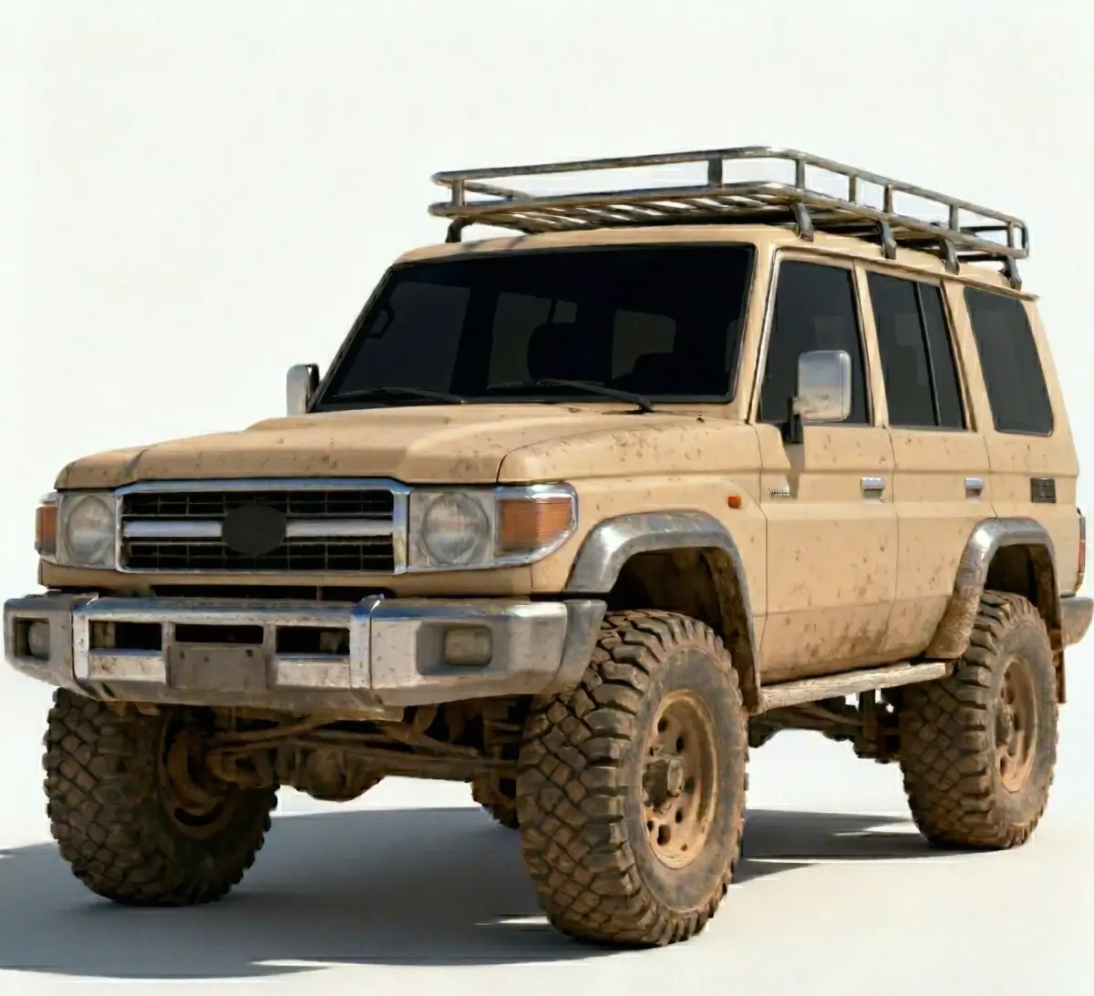 Realistic Classic Off-Road Desert SUV 3D Model Low-poly 3D model
