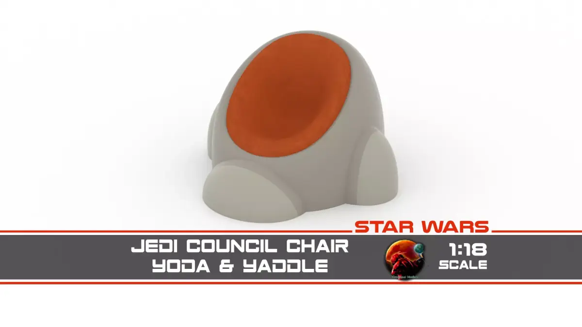 Jedi Council Room Chair Yoda 1-18 Scale Kenner Hasbro 3D print model