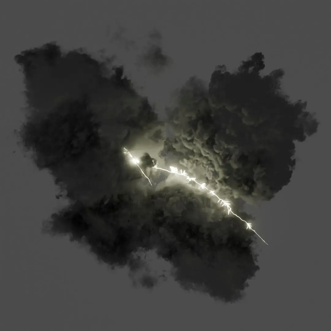 Thunderbolt Energy Discharge Animated For Blender 3D model