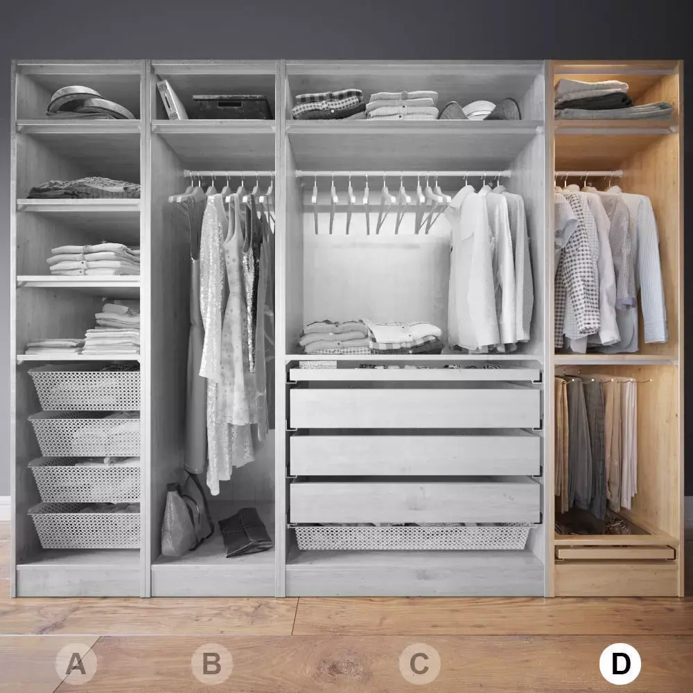Wardrobe with Clothes part D 3D model