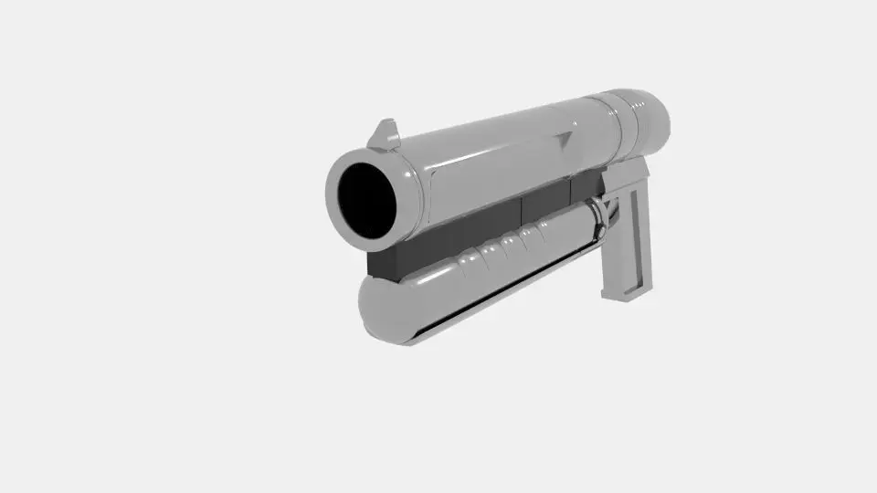 Gun Free Nbas Free low-poly 3D model