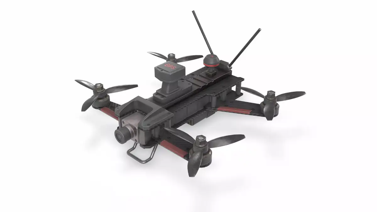 Drone L2 Low-poly 3D model