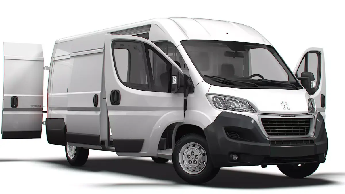 Peugeot Boxer Van L4H2 HQ Interior 2023 3D model