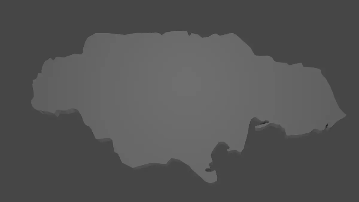 Jamaica Island Model Low-poly 3D model