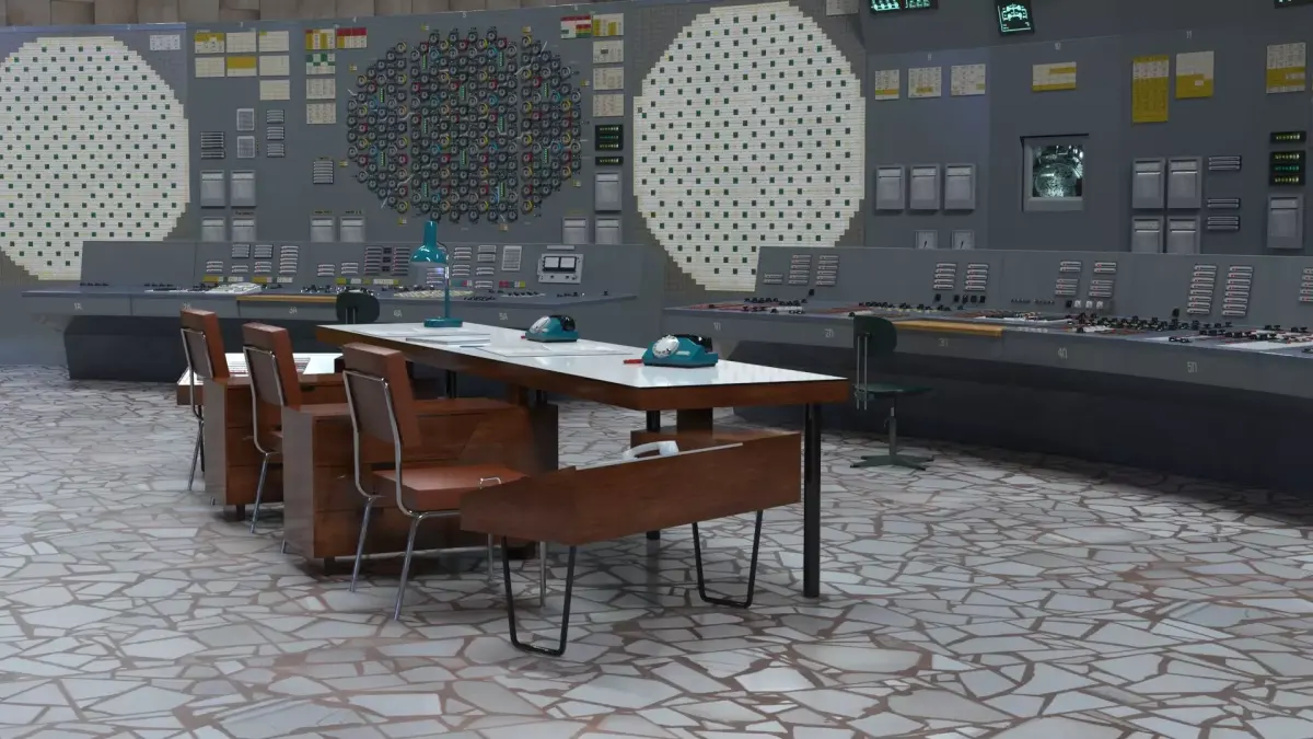 Chernobyl control room Unit 4 3D model