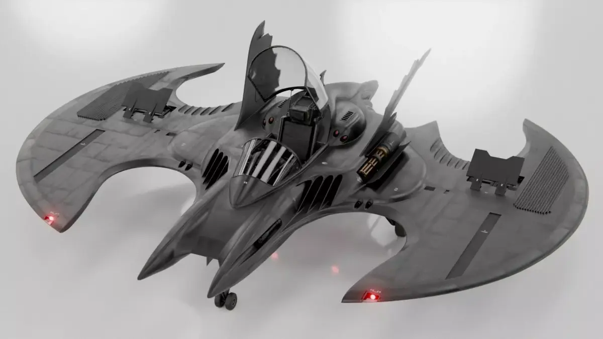 1989 Batwing Low-poly 3D model