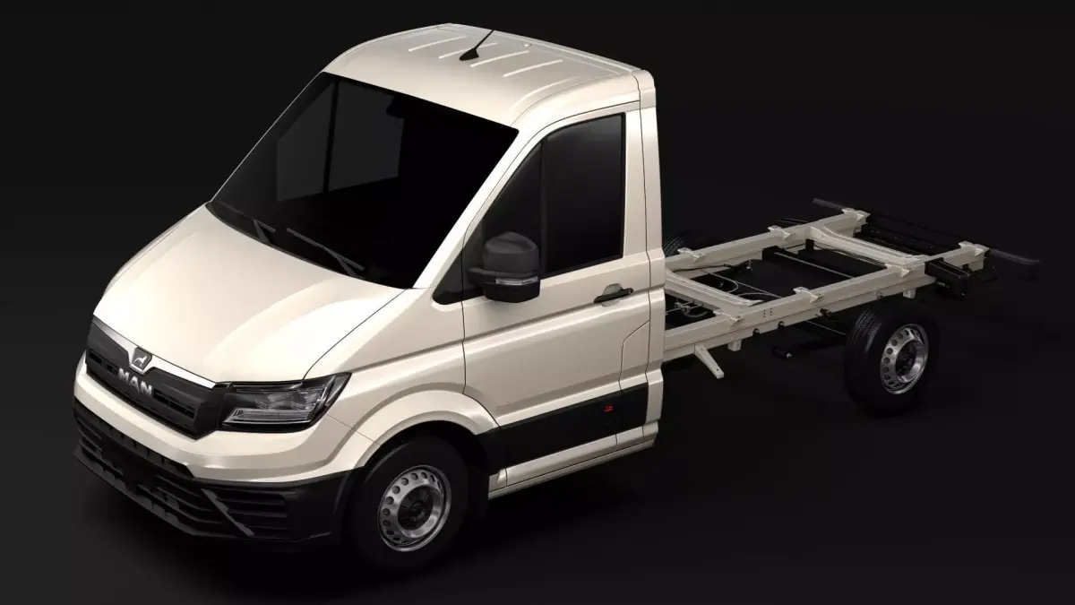 MAN TGE Chassis Single-Cab 2017 3D model