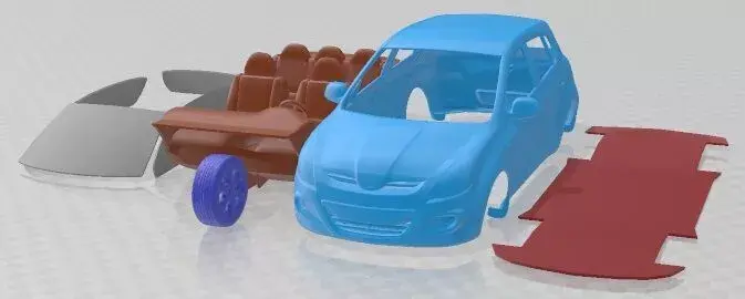 Hyundai i20 2009 Printable Car 3D print model