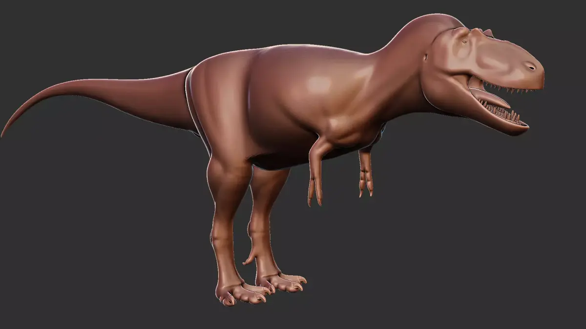 Daspletosaurus base mesh Low-poly 3D model