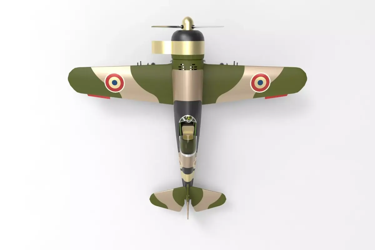 Romanian fighter aircraft IAR 3D model