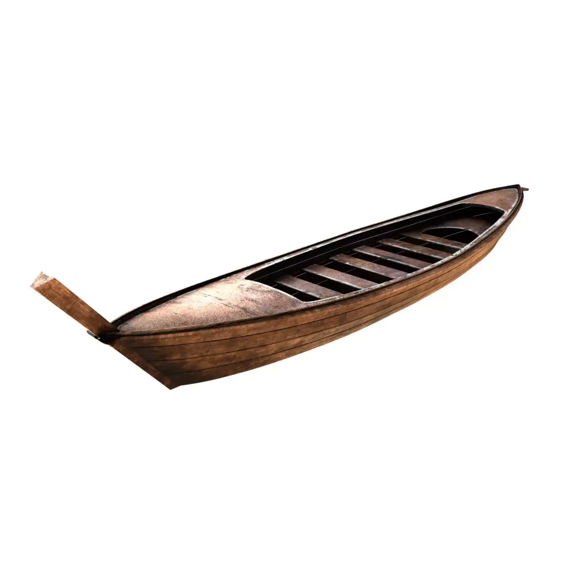 Wooden Boat 3D model buy