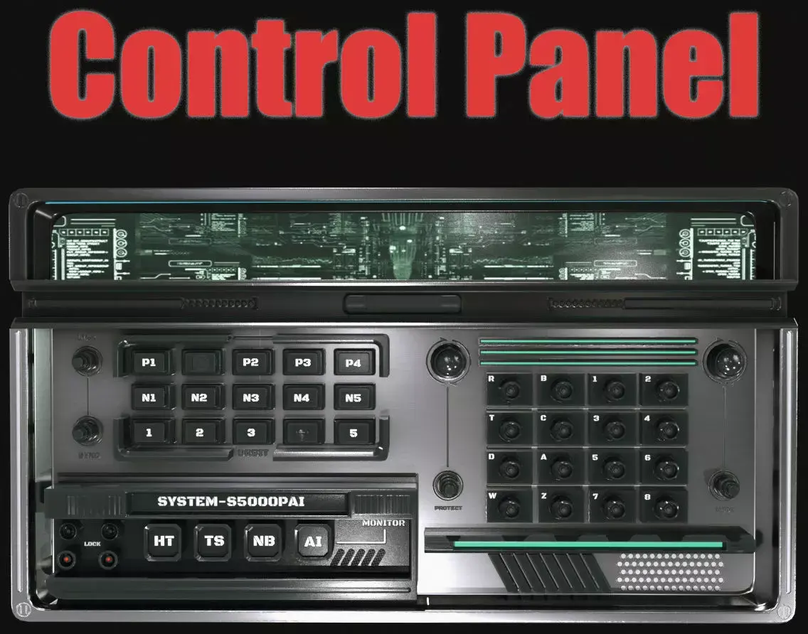 control panel 3D model shop