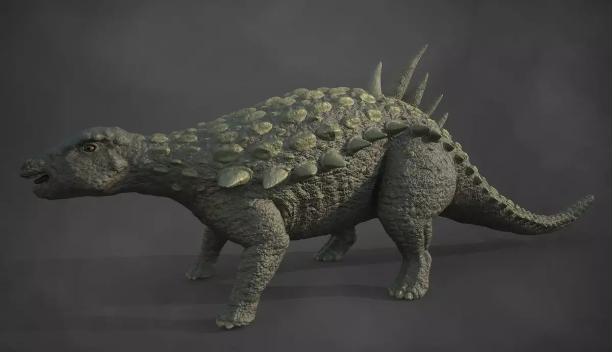 Acantholipan Gonzalezi Dinosaur - Nodosaurus family  Low-poly 3D model