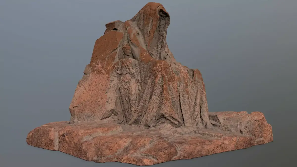 statue gate   Low-poly 3D model purchase